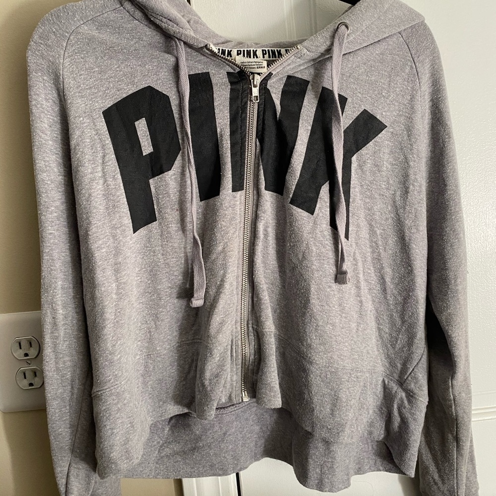 PINK zip up hoodie